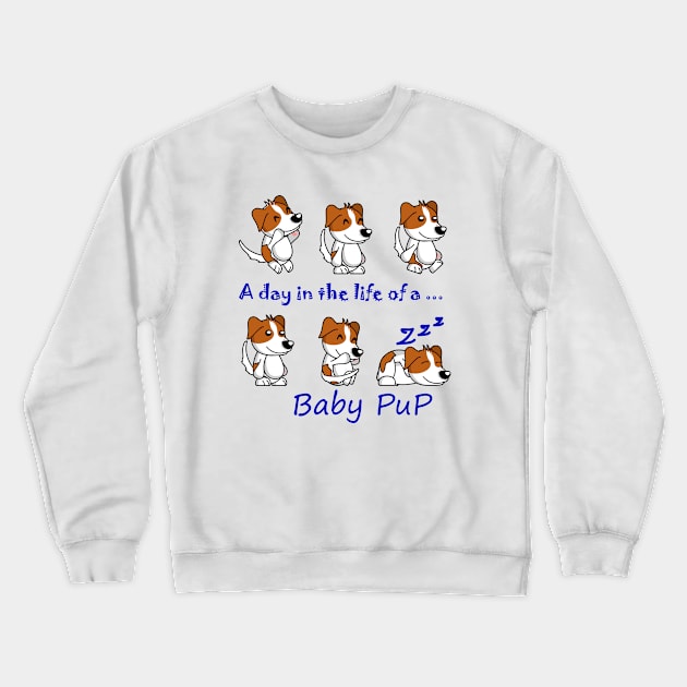 Baby Puppy Crewneck Sweatshirt by ArtDesignDE